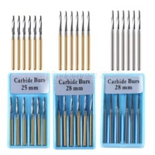 Dental Surgical Carbide Burs Kit Zekrya Tungsten FG Bur 28/25mm For High Speed