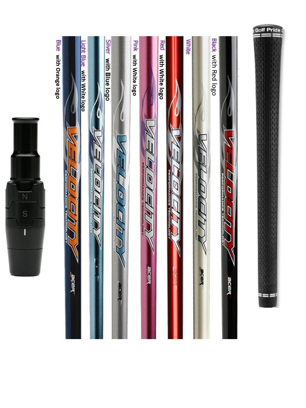 Acer Velocity Graphite Driver FW Shaft L/A, R/S Flex with Adaptor