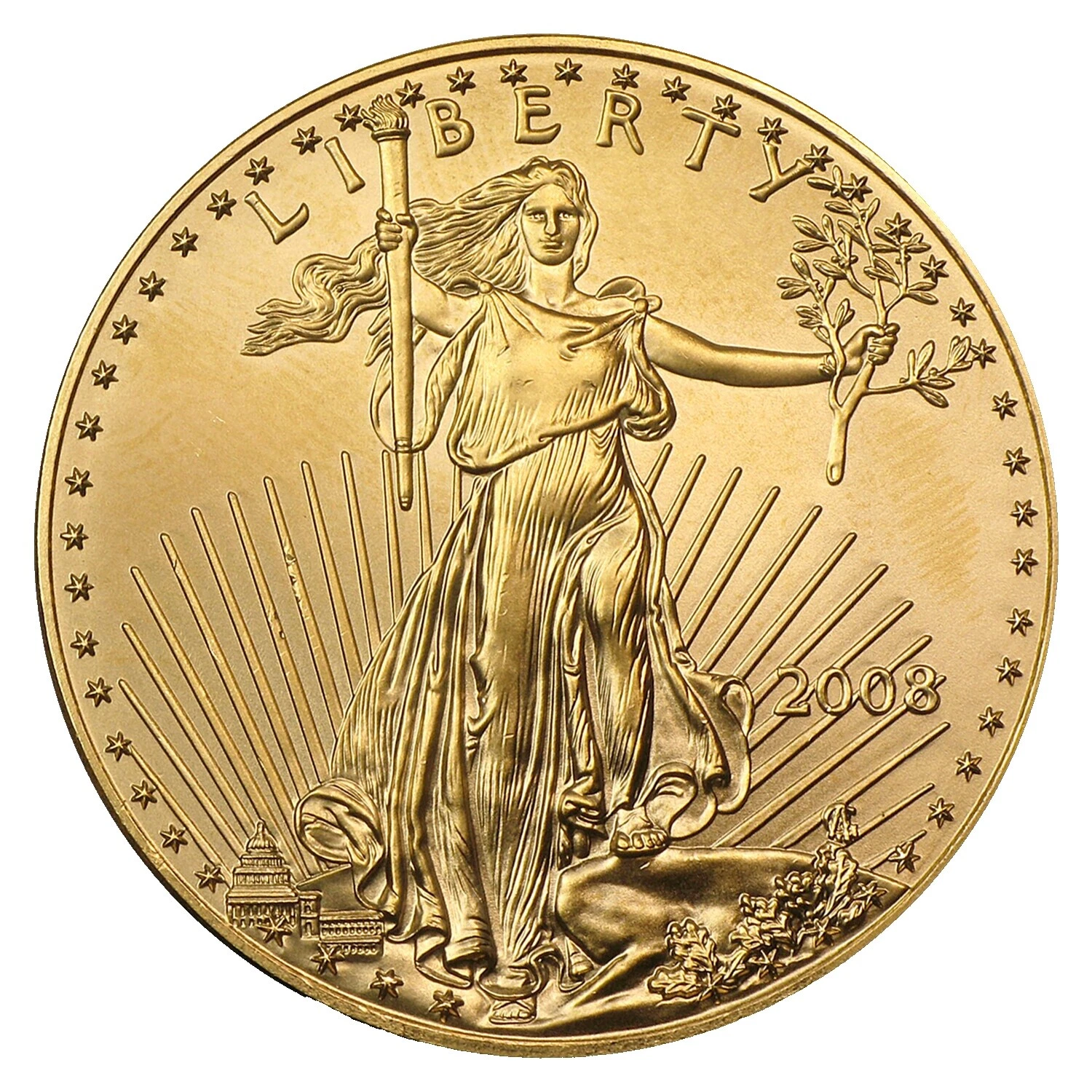 Gold Bullion 1 oz Precious Metal Content per Unit 2008