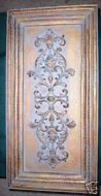 Wall accent mold distressed plaster concrete casting mould  20''L x 10''W x 1'' 