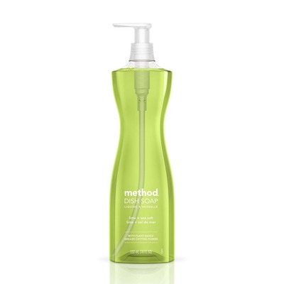 Method Dish Soap Lime & Sea Salt 18 oz Pump Bottle 01240EA