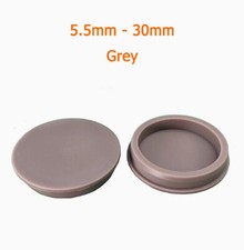 Grey Silicone Rubber Snap-on Hole Plug Blanking End Cap Tube Bung Seal Stopper