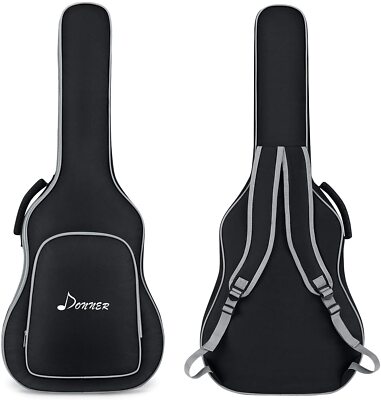 DONNER: PADDED GUITAR CASE 41''x16.5''x4.5''. BACKPACK STRAPS. ORG$44 NOW$35 NEW!