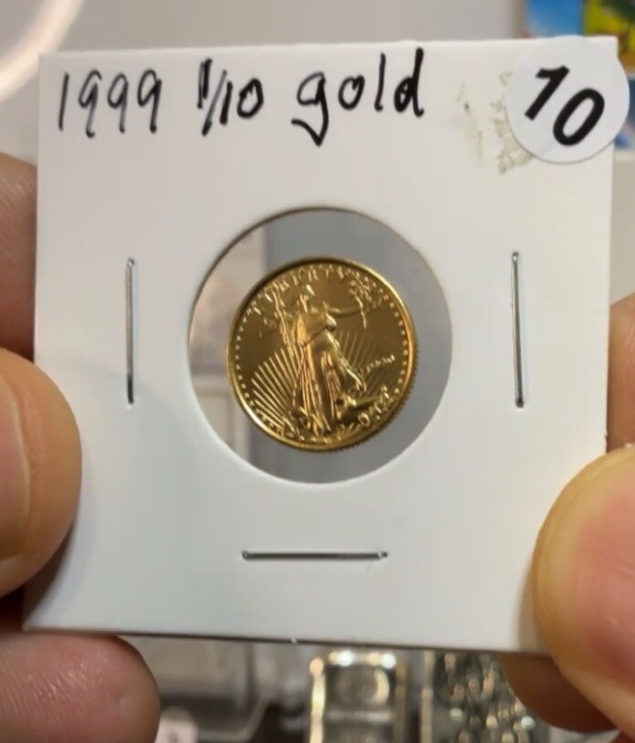 1999 1/10 oz American Gold Eagle BU - Amazing Untouched - Same Day