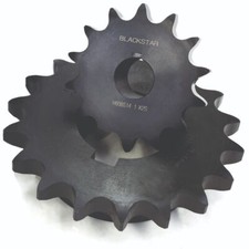 35BS11 x 1/2" Blackstar Steel Sprocket 11 Teeth 1/2" Bore 35 Chain 1.38" OD