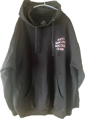ANTI SOCIAL SOCIAL CLUB Hoodie/ASSC/size XL/Black×shinypink | eBay 