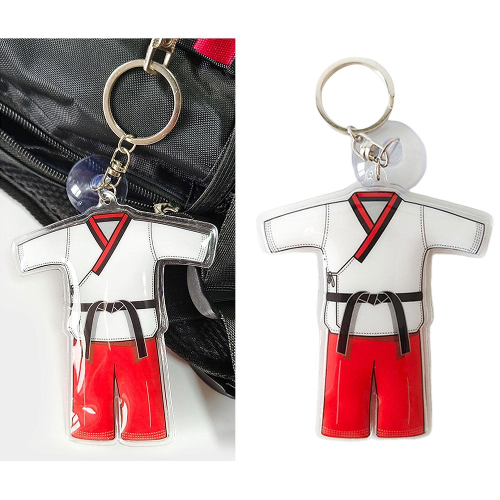 Taekwondo Keychain Metal Keyring Cute Bag Charms Key Holder Sports