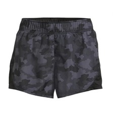 ATHLETIC WORKS Women's XXL 20 Core Running Shorts Liner Pockets Tactile Camo
