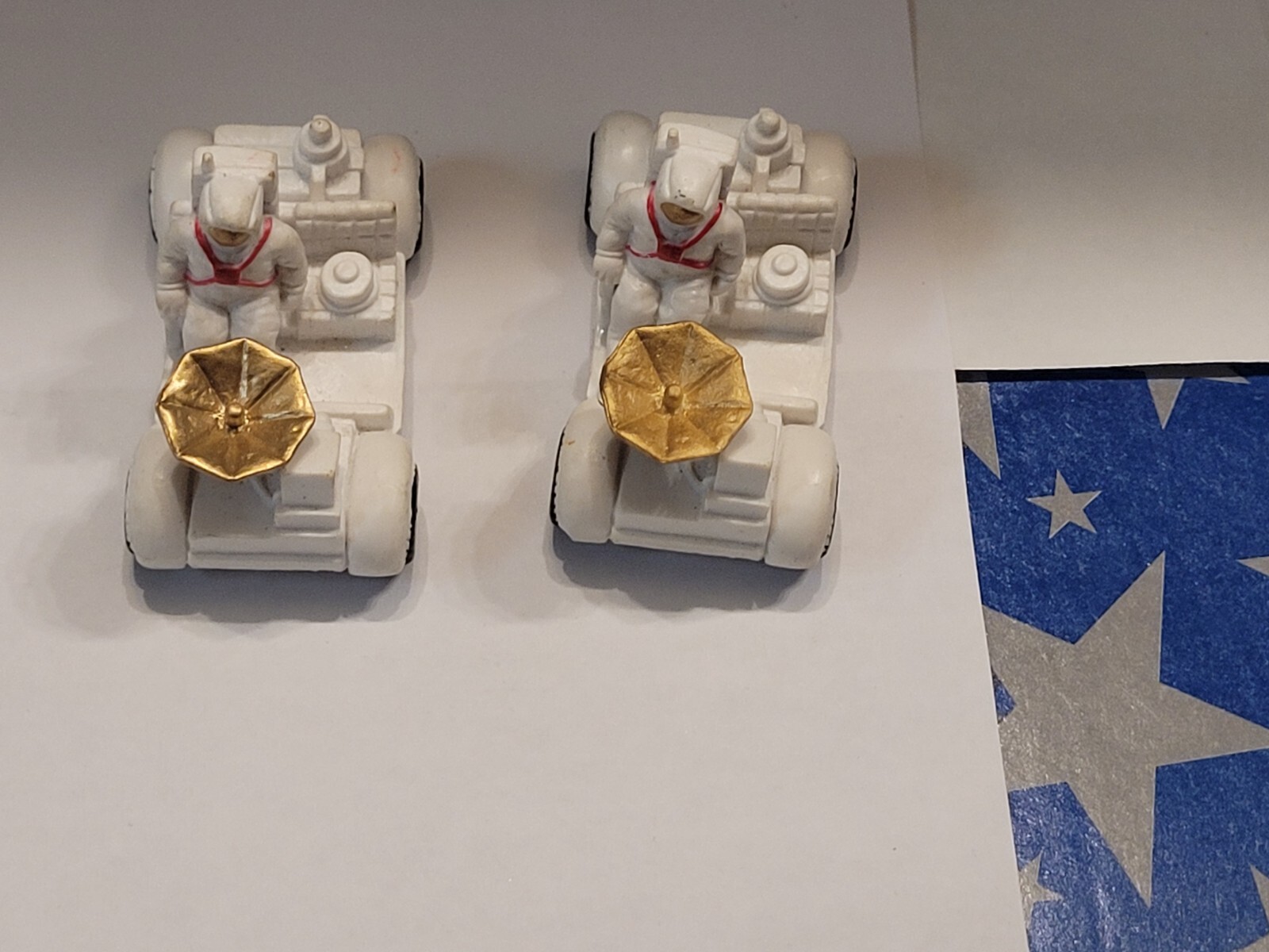 Sale Lunar Moon Landing - Lunar Rover Mini Vinyl Figure Astronaut Space Lot Of 2