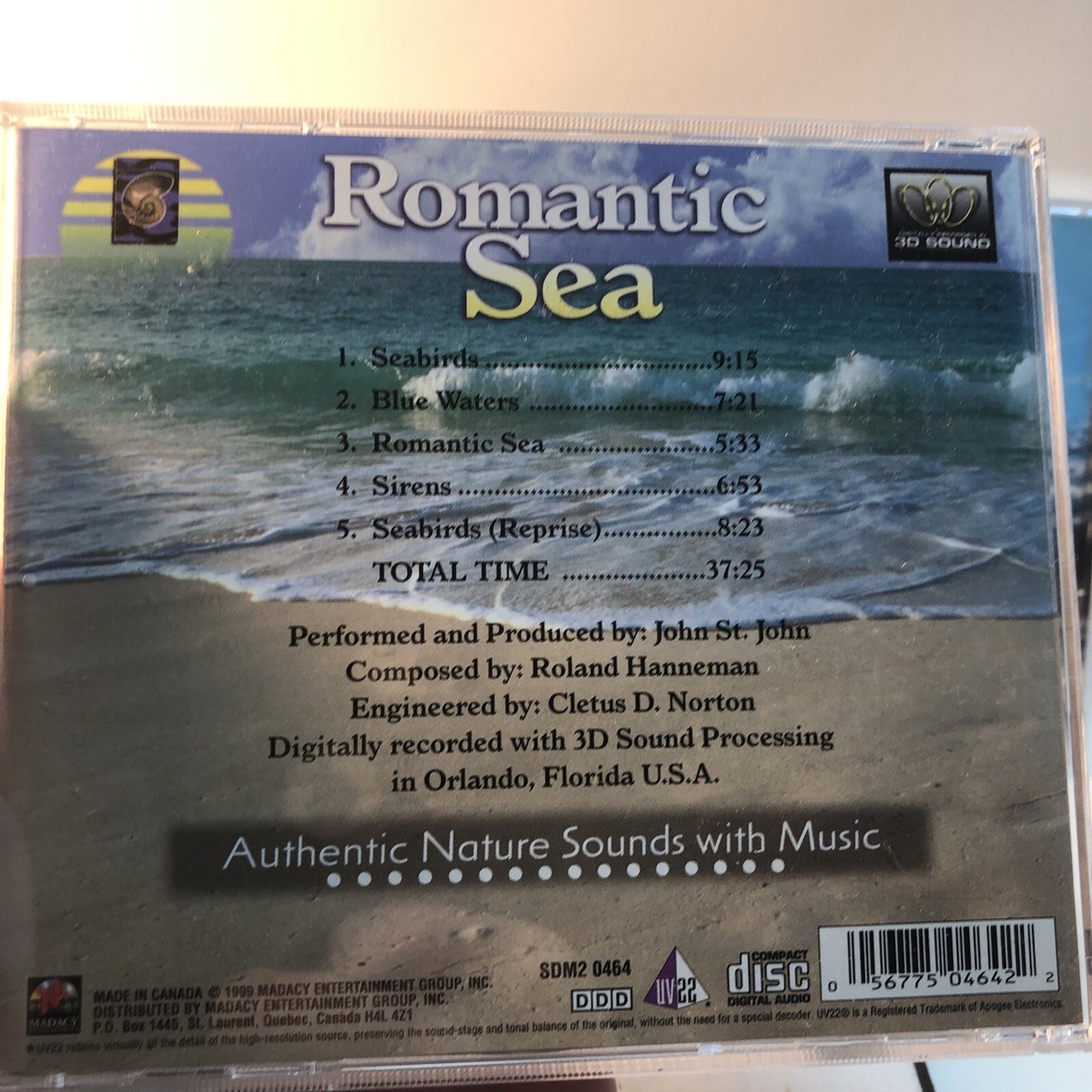 Music Cd / Sea Of Dreams / Lot Q / Authentic Nature Sounds With
