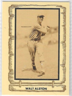 WALT ALSTON VINTAGE 1980 CRAMER BASEBALL LEGENDS BASEBALL CARD