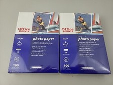 Photo Paper 4X6 200 Sheets High Gloss Premium Office Depot Inkjet - Brand New