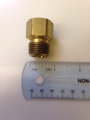 Everbilt 1/2 In. Flare X 1/2 In. MIP Brass Adapter Fitting 801429 - The Home Depot