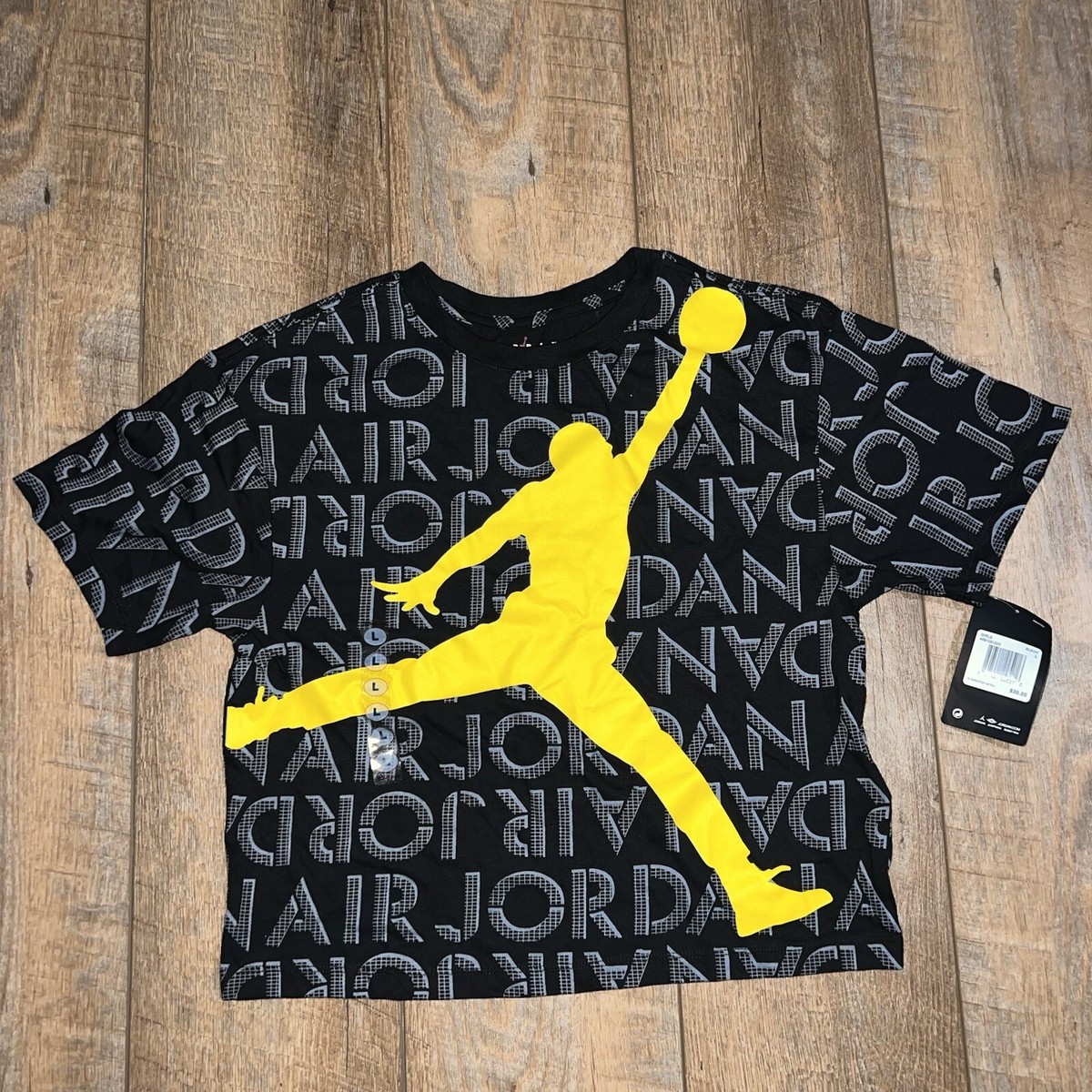 Unisex Shirt Jordan 12 Black And Yellow Shirts Black And Yellow 12