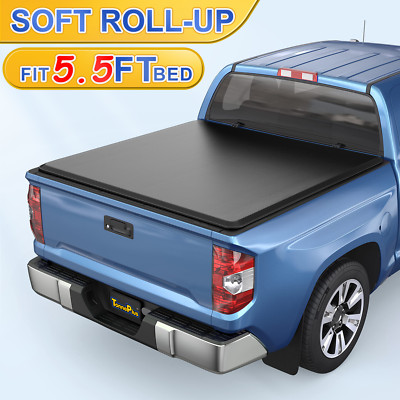 5.5FT 66.7'' Bed Soft Roll-Up Tonneau Cover for 2007-2021 Toyota Tundra