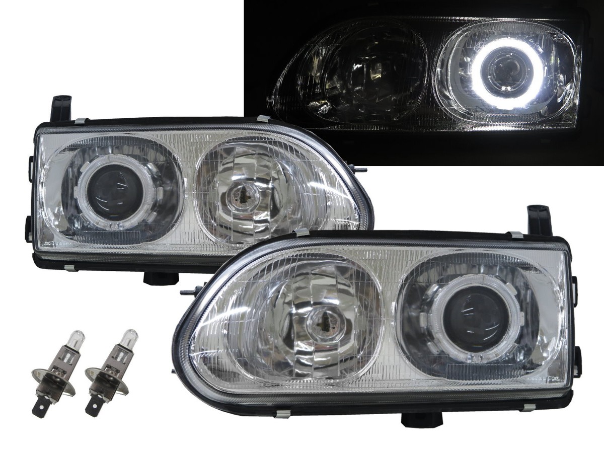 Space Gear L400 MK4 98-07 Guide LED Angel-Eye Headlight CH for
