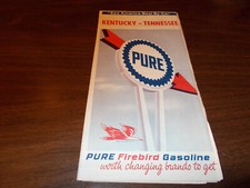 1965 Pure Oil Kentucy/Tennesse Vintage Road Map