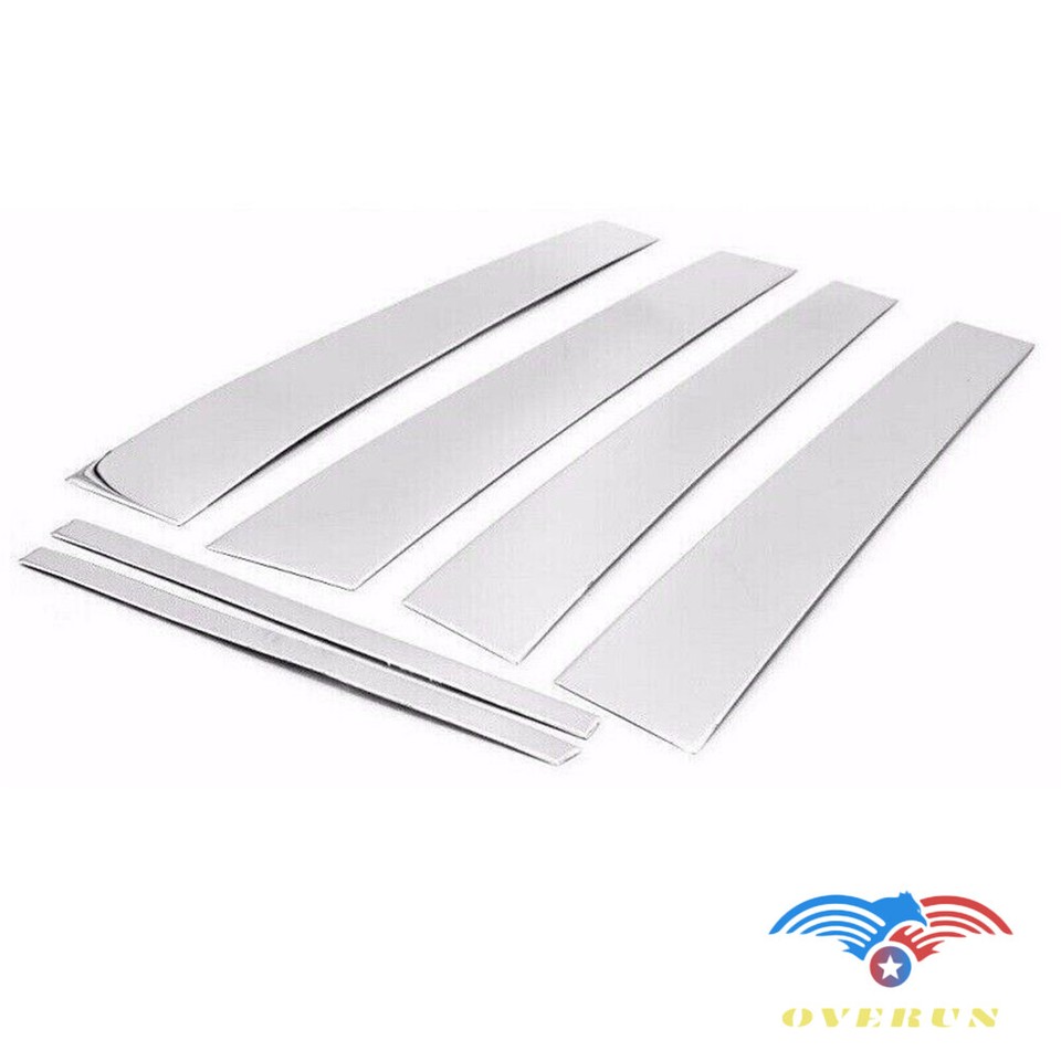 2020-2025 Lincoln Aviator 6Pc Chrome Pillar Post Trim Stainless Steel Door Cover