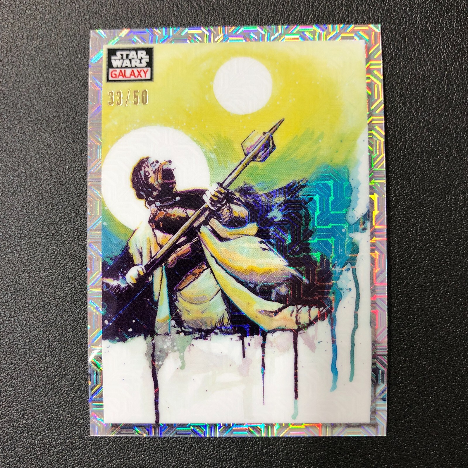 2023 Topps Chrome Star Wars Galaxy #53 Tusken Under Twin Suns Mojo Refractor /50