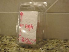 SMALL QTY 500 CLAMSHELL BLISTER PACKS CLEAR BOXES HANGING PACKAGING 2.5"x 4"x1"