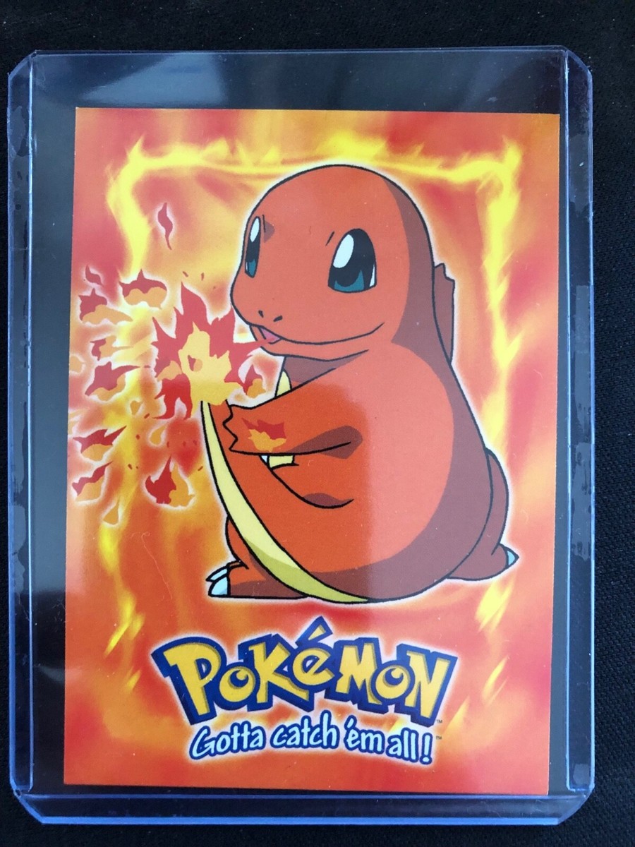 Pokemon :1999 Topps Charmander #04 E4of12 Stage 1 Gotta Catch'em