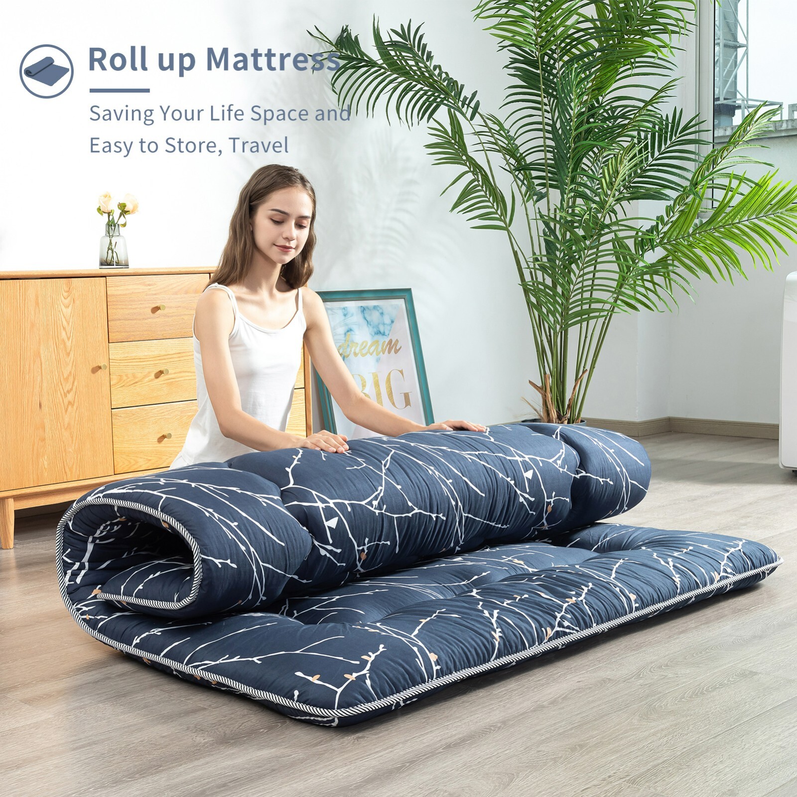 MAXYOYO Printed Folding Japanese Futon Mattress eBay