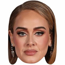 Adele Make up Celebrity Mask, Flat Card Face