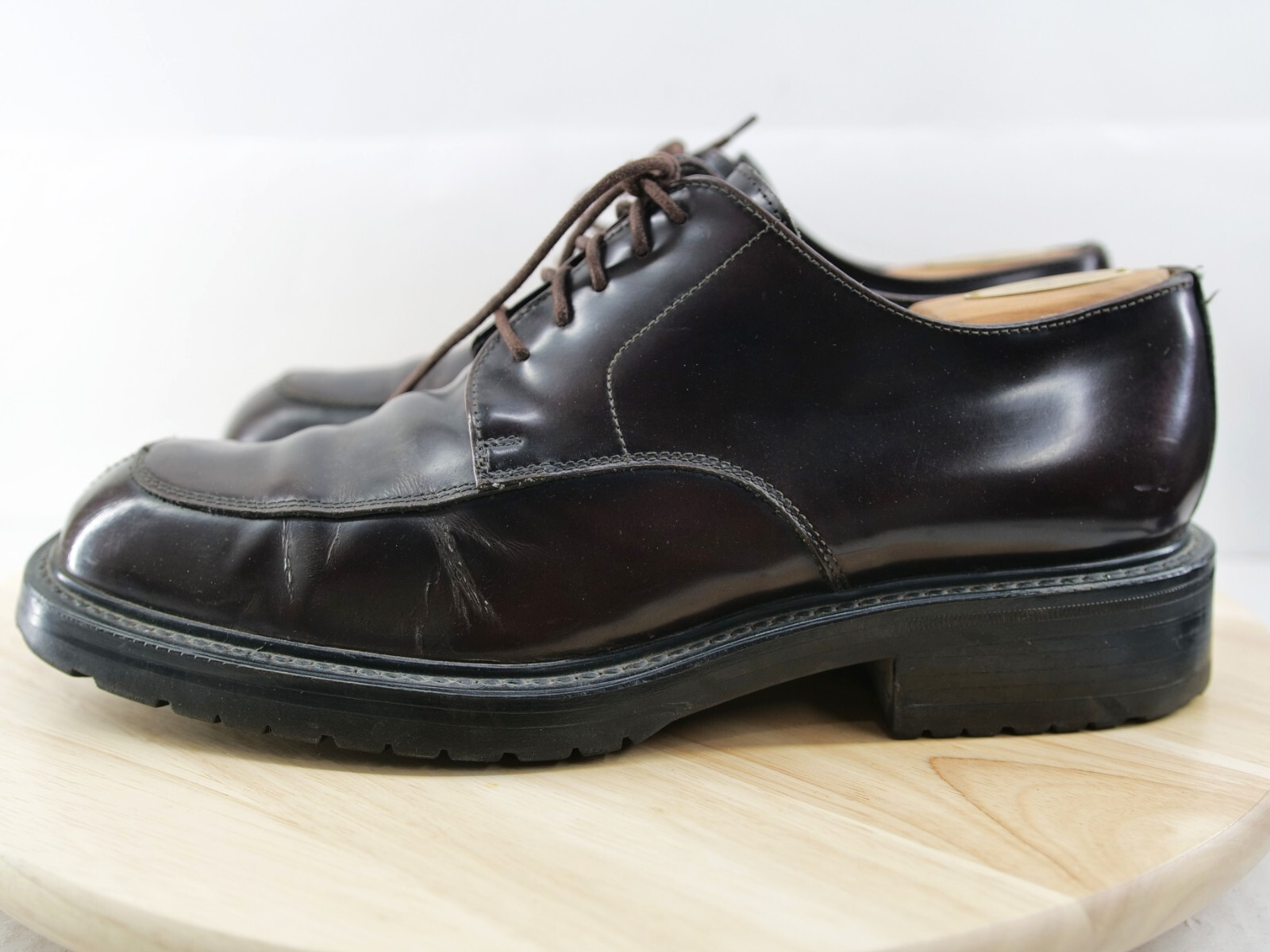 SAOLA J Crew Made In ITALY Uomo 10 5 Scarpe eleganti derby pesanti in pelle marrone