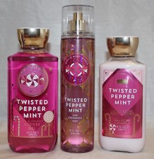 Bath  Body Works Twisted Peppermint Body Lotion, Shower Gel  Fragrance Mist