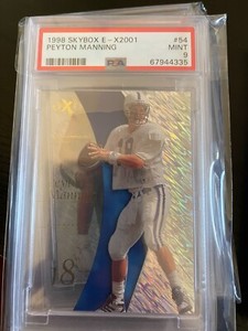1998 Skybox E-X2001 #54 Peyton Manning Colts RC PSA 9 MINT
