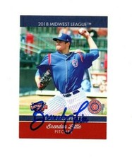 Brendon Little hand signed autograph 2018 Midwest League Top Prospect card b