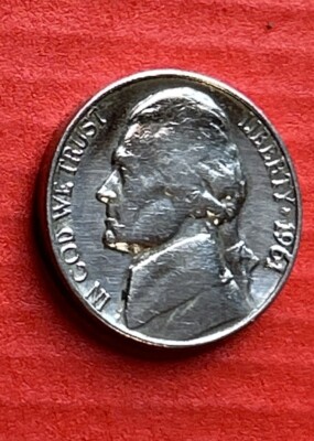 🔥1961 Jefferson Nickel D Mint Mark Excellent Shape Collectors