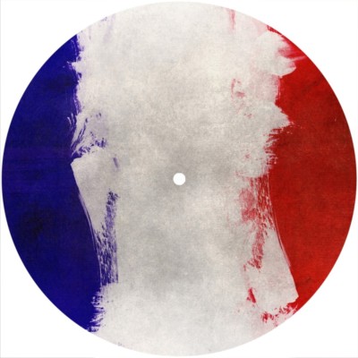 Slipmat Slip Mat Felt any 7'' Turntable 45 DJ Record Deck Player FLAG FRANCE 2