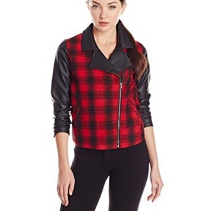 bb dakota red leather jacket