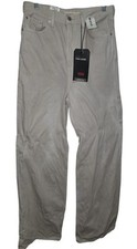 LEVI'S Premium Womans High Loose Jeans Straight Wide Leg Beige Wash Size 28x31