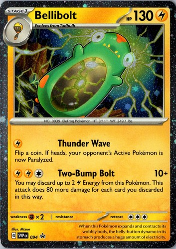 Bellibolt 094 Scarlet & Violet Promo Holo