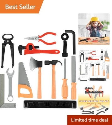 Realistic 14-Piece Tool Set for Kids: Safe and Fun Pretend Play Accessories