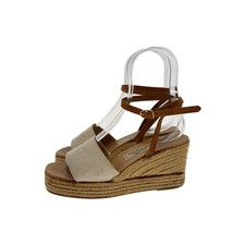 HERMES sandals, size 36, beige.