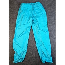 Vtg 90s Givenchy Active Womens Track Pants Teal Athletic Workout Joggers Sz S