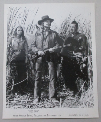 PRESS PROMO PHOTO 1971 MOVIE RED SUN CHARLES BRONSON & URSULA ANDRESS 8X10 V480