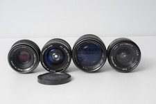 4 Yashica C/Y Mount Lenses Bundle - Pretty clean YUS Automatic Zoom Wide