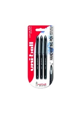 Uni-Ball Micro Air Black Gel Pens Pack of 3 Leak Proof Fine Point 0.25-0.45mm