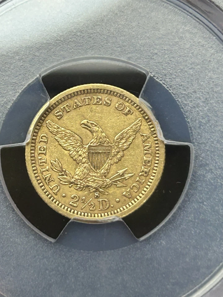 SASA 1879-S Gold $2.5 Liberty Pcgs Au Details Low Mintage - Image 4 of 4