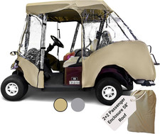2 2 Golf Cart Enclosure Cover Drivable All-Weather Rain  Wind Covers Durable YK