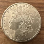 1921 Morgan Silver Dollar AU/UNC Beautiful Coin Excellent Condition