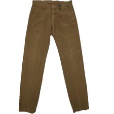 Beretta Pantalone Uomo 34 Marrone Cotone Tela Chino Gamba Dritta Casual Lavoro