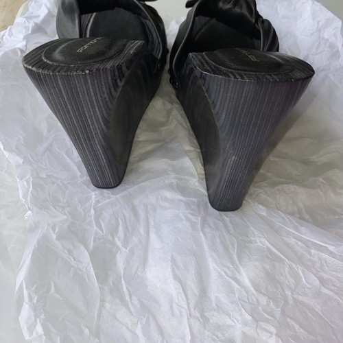 Sandalias FORNARINA Vintage Y2K Lazo Tachuelas Cuña EE. UU. 9 EUR 40/41 NUEVAS SIN CAJA - Imagen 4 de 9
