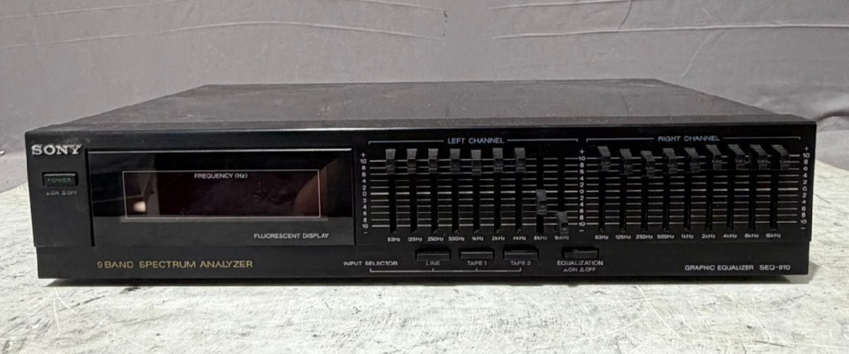 Sony SEQ-910 9-Band Graphic Equalizer Spectrum Analyzer Good | eBay