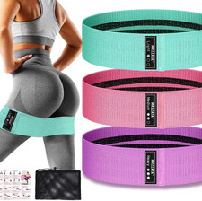 Fabric Resistance Bands Set for Legs and Booty Yoga Hip Stretch Exercise Workout