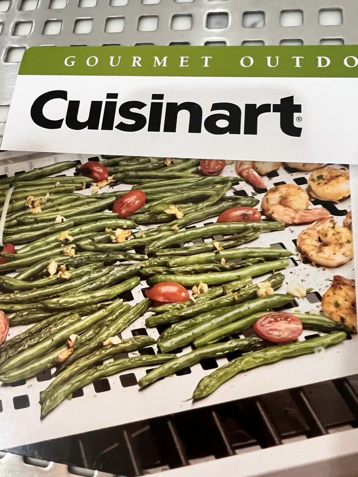 Cuisinart Gourmet Parrilla Exterior Acero Inoxidable Parrilla Topper 12" x 16" Barbacoa Foto 3 de 4